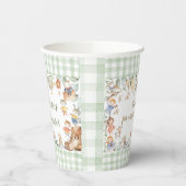 Gobelets En Papier Nursery Rhyme Diddle Greenery Baby shower neutre (Gauche)