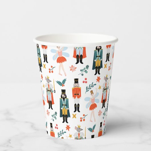 Gobelets En Papier Nutcracker Ballet de Noël (Verso)