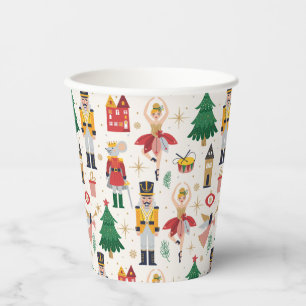 Gobelets En Papier Nutcracker Ballet Motif de vacances