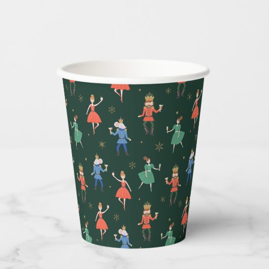 Gobelets En Papier Nutcracker Cocktail Party Christmas (Recto)