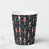 Gobelets En Papier Nutcracker Elegance Festive Motif Collection (Verso)