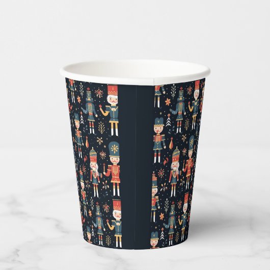 Gobelets En Papier Nutcracker Elegance Festive Motif Collection (Droite)