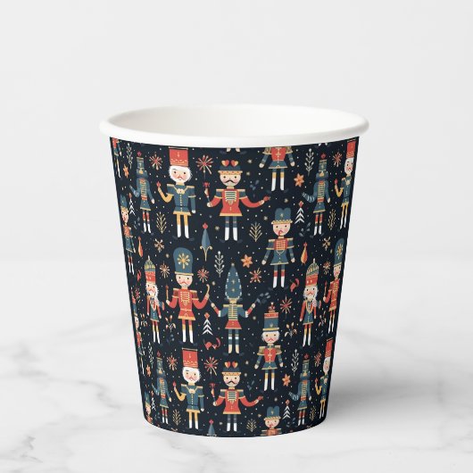 Gobelets En Papier Nutcracker Elegance Festive Motif Collection (Recto)