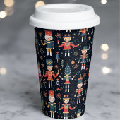 Gobelets En Papier Nutcracker Elegance Festive Motif Collection