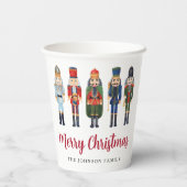 Gobelets En Papier Nutcracker mignon Joyeux Noël (Verso)