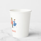 Gobelets En Papier Nutcracker mignon Noël personnalisé (Gauche)