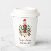 Gobelets En Papier Nutcracker moderne Joyeuses fêtes de Noël personna (Recto)