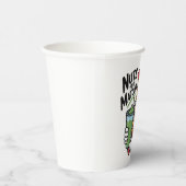 Gobelets En Papier Nutcracker tenant Matcha Latte Drôle d'écrou pour (Droite)