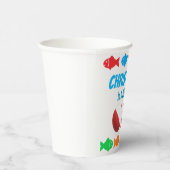 Gobelets En Papier O-Fish-Ally Une pêche 1er anniversaire (Droite)