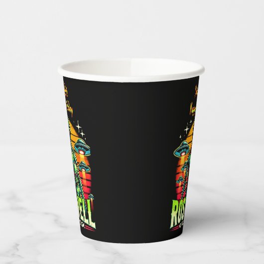 Gobelets En Papier Oasis, l’Alien de Roswell, vous attend ! (Gauche)