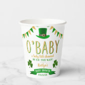 Gobelets En Papier O'Baby St. Patrick's Day Baby shower (Verso)
