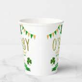 Gobelets En Papier O'Baby St. Patrick's Day Baby shower (Droite)