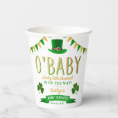 Gobelets En Papier O'Baby St. Patrick's Day Baby shower (Recto)