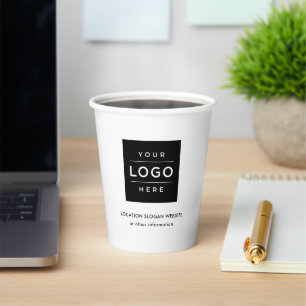 Gobelets En Papier Objet publicitaire personnalisé avec logo d'entrep
