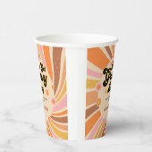 Gobelets En Papier Obtenons un Baby shower rétro Super (Droite)