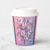 Gobelets En Papier Ode to Love Paper Cup Conçu par Adiela Akoo (Gauche)