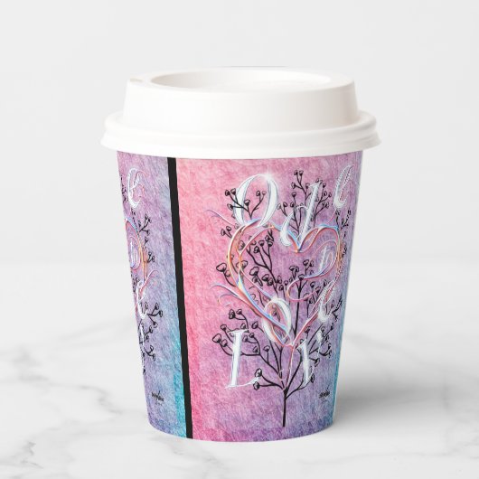 Gobelets En Papier Ode to Love Paper Cup Conçu par Adiela Akoo (Verso)