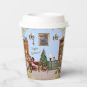 Gobelets En Papier Ode to the Nutcracker Ballet Blue (Verso)