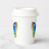 Gobelets En Papier Oeil de paon arc-en-ciel (Droite)