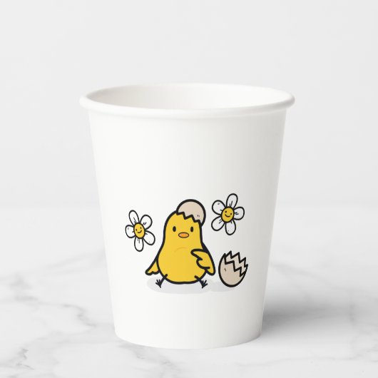 Gobelets En Papier Oeuf et poussin (Recto)