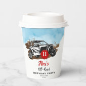 Gobelets En Papier Off Road Adventure VTT Monster Truck Anniversaire (Verso)