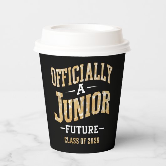 Gobelets En Papier Officiellement A Junior Future Class de 2026 (Recto)