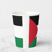 Gobelets En Papier officiellement le drapeau de l'État de Palestine (Gauche)