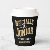 Gobelets En Papier Officiellement un junior Future Class de 2026  (Recto)