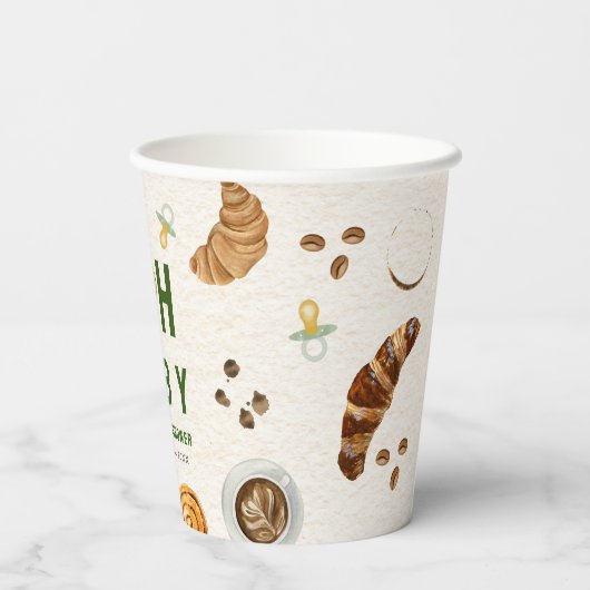 Gobelets En Papier Oh Baby Pastries & Pacifiers Baby shower (Verso)
