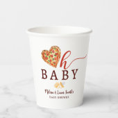 Gobelets En Papier Oh Baby Pizza et Pacificateurs Baby showers tasses (Verso)