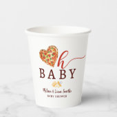 Gobelets En Papier Oh Baby Pizza et Pacificateurs Baby showers tasses (Recto)