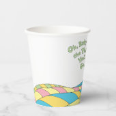 Gobelets En Papier Oh, Bébé, les Endroits où tu iras ! Papier baby sh (Recto)