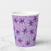 Gobelets En Papier Oh Bébé Violet (Recto)