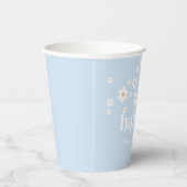 Gobelets En Papier Oh Bébés ! Tasses en papier rétro bleu pour Baby S (Droite)