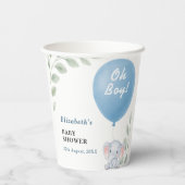 Gobelets En Papier Oh Boy Baby Shower (Verso)