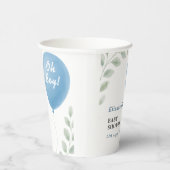 Gobelets En Papier Oh Boy Baby Shower | Modern (Droite)