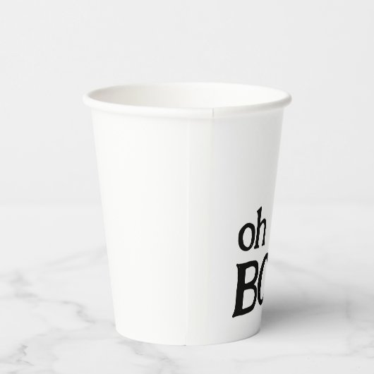 Gobelets En Papier Oh Boy Fun Classy Baby shower (Droite)