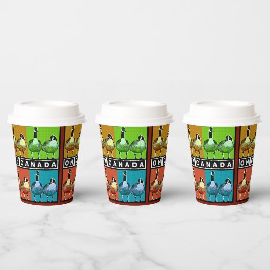 Gobelets En Papier Oh Canada - Coupe du papier (Multi)