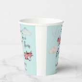 Gobelets En Papier Oh comment le temps vole rétro avion garçon annive (Droite)