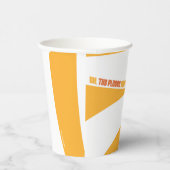 Gobelets En Papier Oh, Les Endroits Où Tu Vas Aller ! Orange Swirls (Droite)