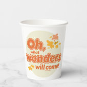 Gobelets En Papier Oh, Les Endroits Où Tu Vas Aller ! "Quelles Mervei (Verso)