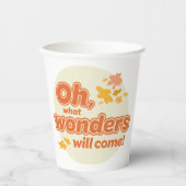 Gobelets En Papier Oh, Les Endroits Où Tu Vas Aller ! "Quelles Mervei (Recto)