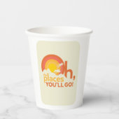 Gobelets En Papier Oh, Les Endroits Où Tu Vas Aller ! Typographie du  (Recto)