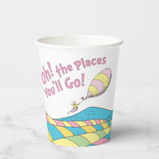 Gobelets En Papier Oh! Les Endroits Où Tu Vas! Fille Anniversaire