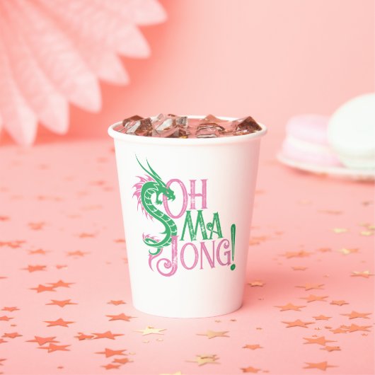 Gobelets En Papier Oh Mah Jong ! | Mah-Jongg (Insitu)