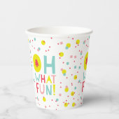 Gobelets En Papier Oh Quel Amusant sapin de Noël Points Confetti colo (Recto)