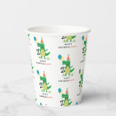 Gobelets En Papier Oh Snap mignon Alligator dans Anniversaire de enfa (Verso)