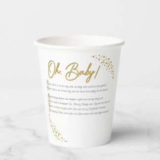 Gobelets En Papier Oh, Tasses en Papier Bébé