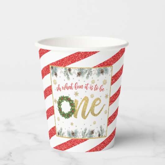 Gobelets En Papier Oh What Fun it to Be One - Christmas (WR) -  (Recto)