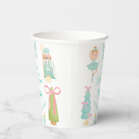 Gobelets En Papier Oh What Fun Mint Nutcracker Birthday (Droite)